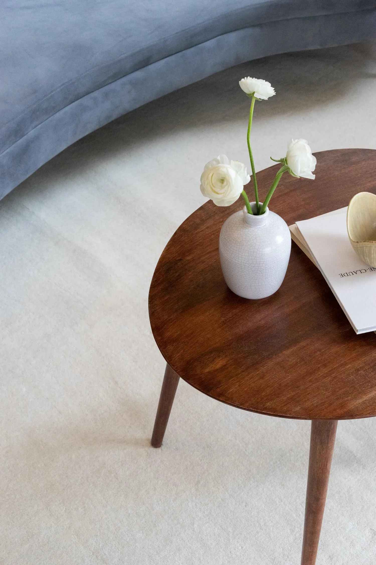 Dywan Classic solid wełniany 250x350 cm, Bone White Layered