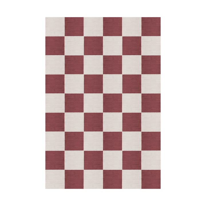 Dywan wełniany Chess - Burgundy, 180x270 cm - Layered