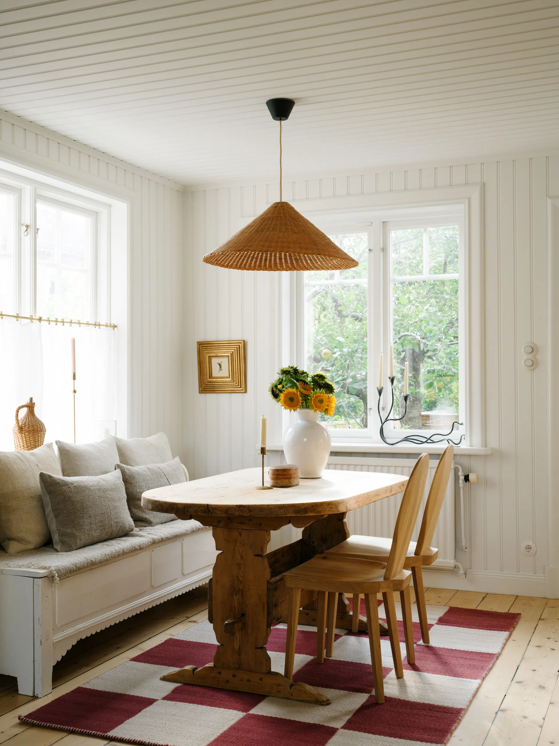 Dywan wełniany Chess, Burgundy, 180x270 cm Layered