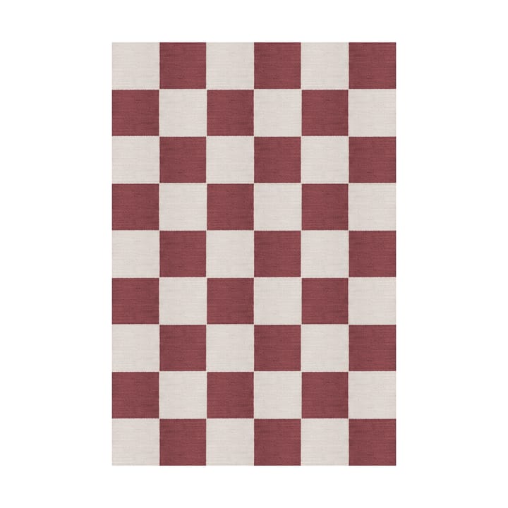 Dywan wełniany Chess - Burgundy, 250x350 cm - Layered