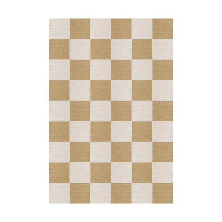 Dywan wełniany Chess - Harvest yellow, 140x200 cm - Layered