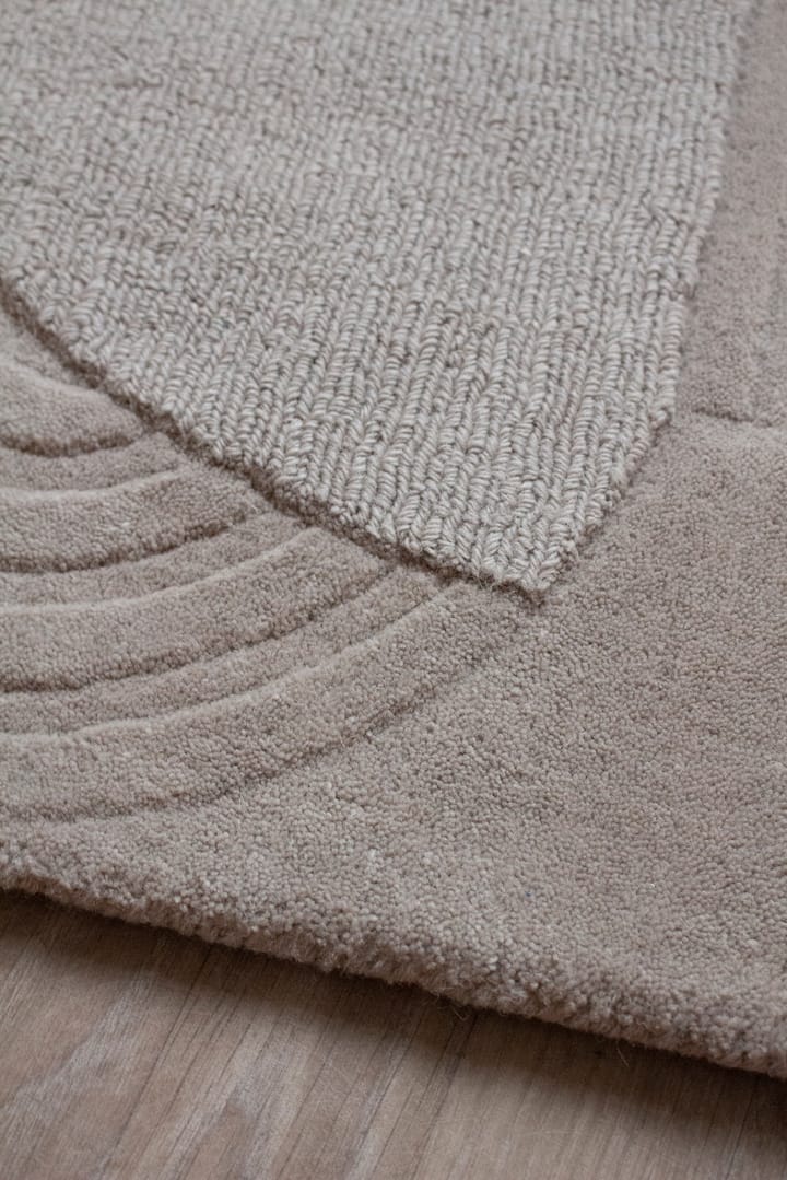 Dywan wełniany Circular 220x350 cm, Light oatmeal Layered