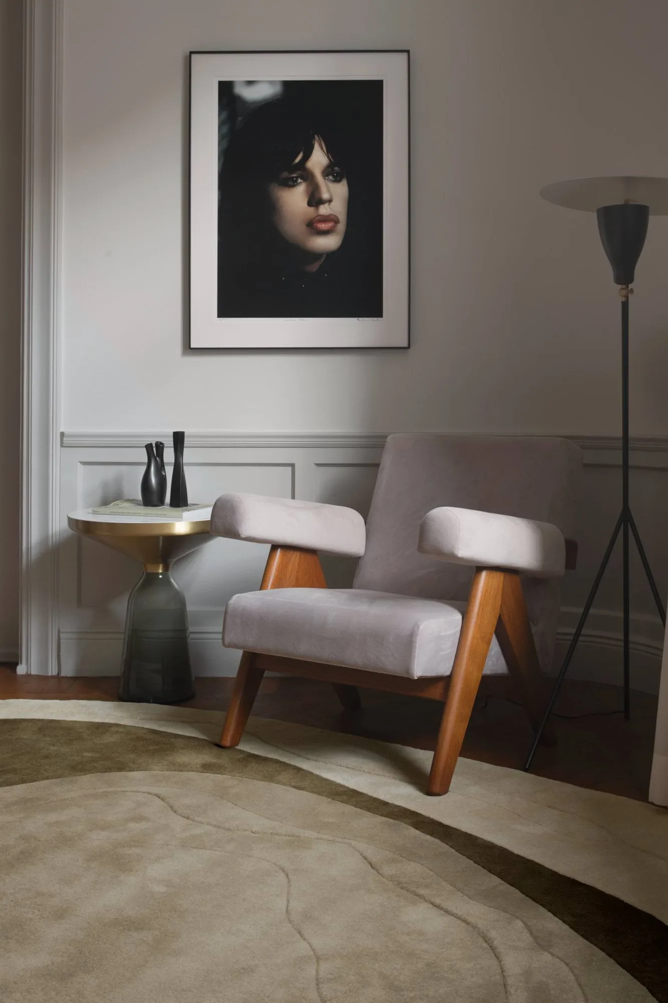 Dywan wełniany Erik Bratsberg Lozza, Olive, 210x270 cm Layered