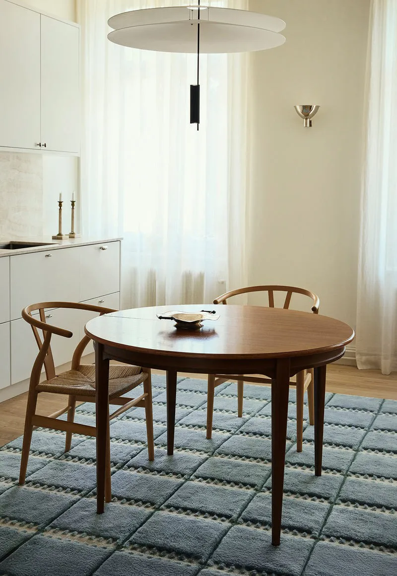 Dywan wełniany Lilly , Blue, 250x350 cm Layered