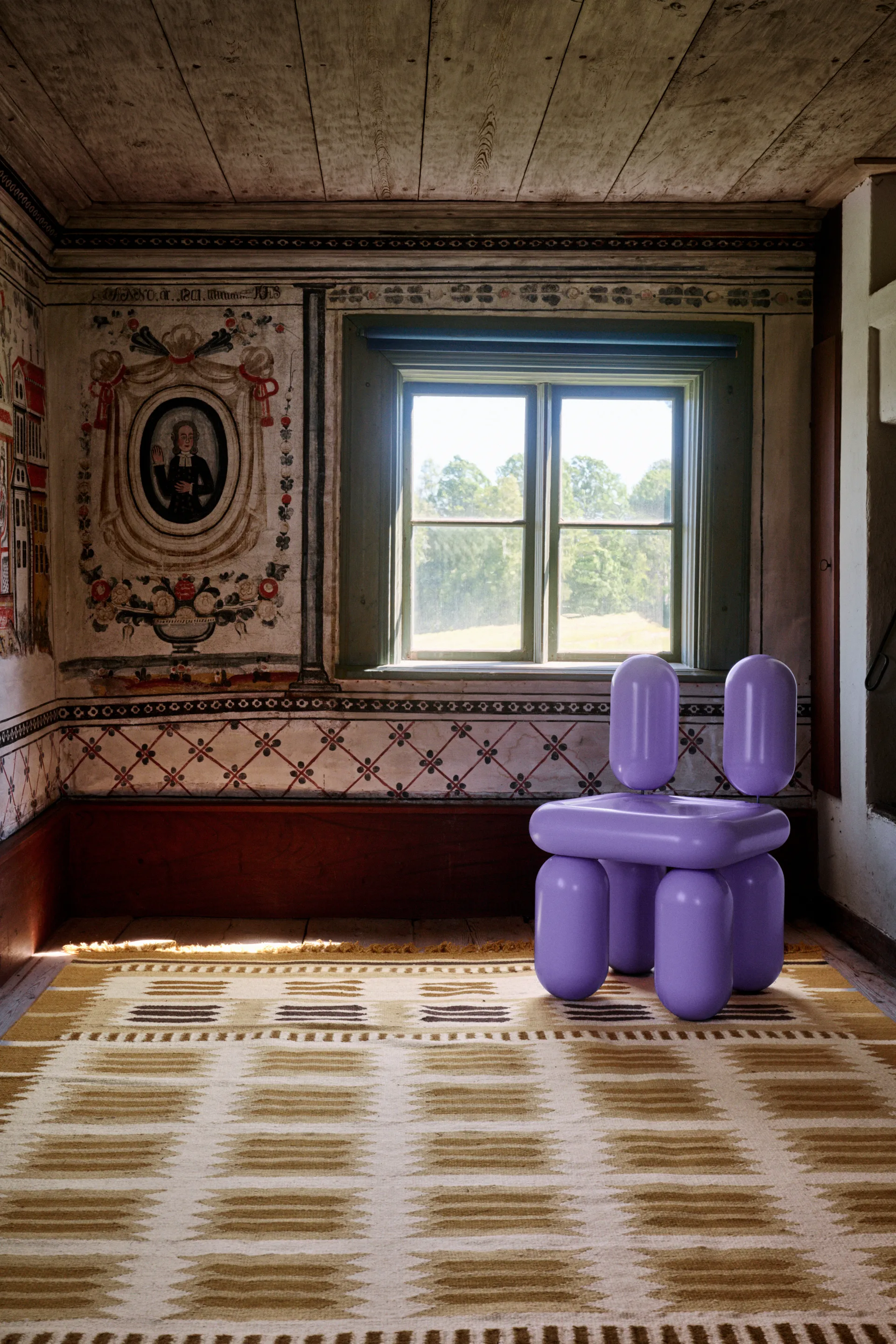 Dywan wełniany Röllakan Hilma, Marigold, 180x270 cm Layered