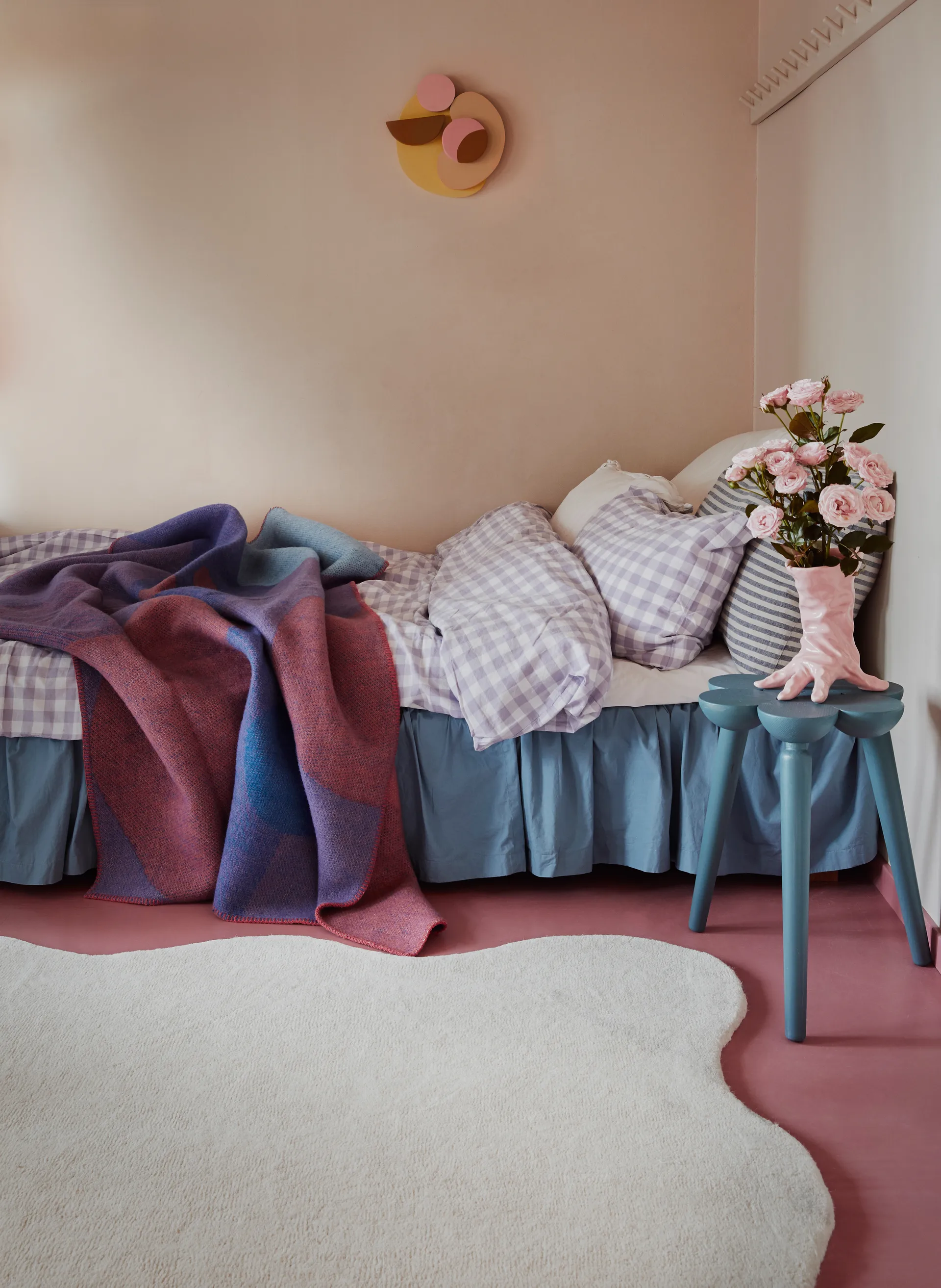 Dywan wełniany Scallop 180x270 cm, Bone White Layered