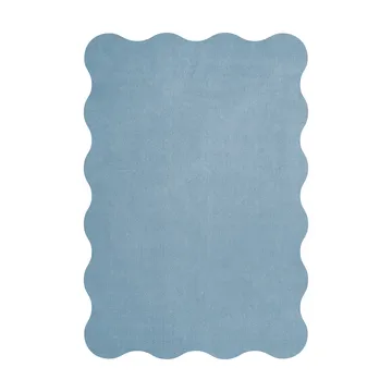 Dywan wełniany Scallop 250x350 cm - Soft blue - Layered