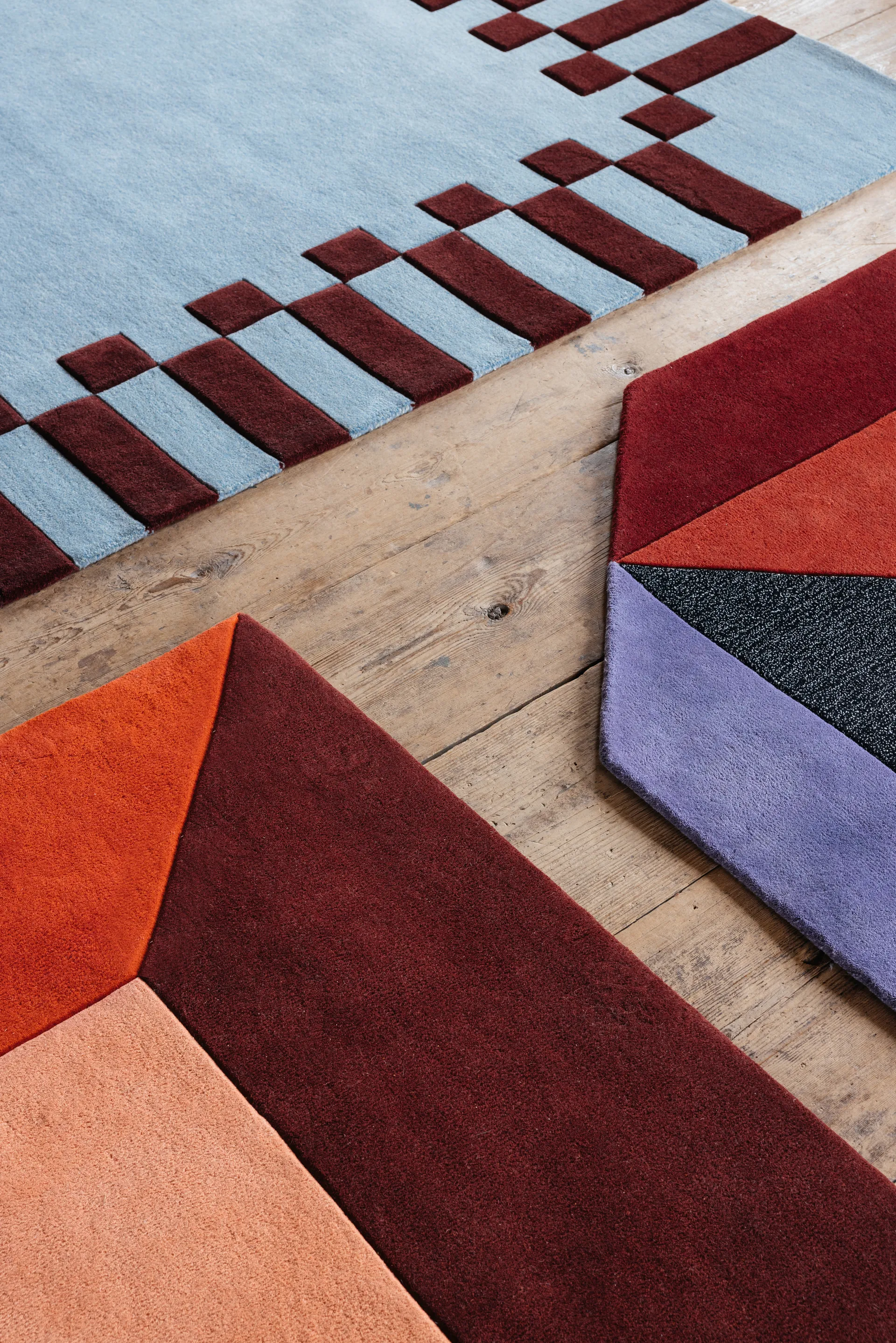 Dywan wełniany Teklan Box, Corals, 250x350 cm Layered