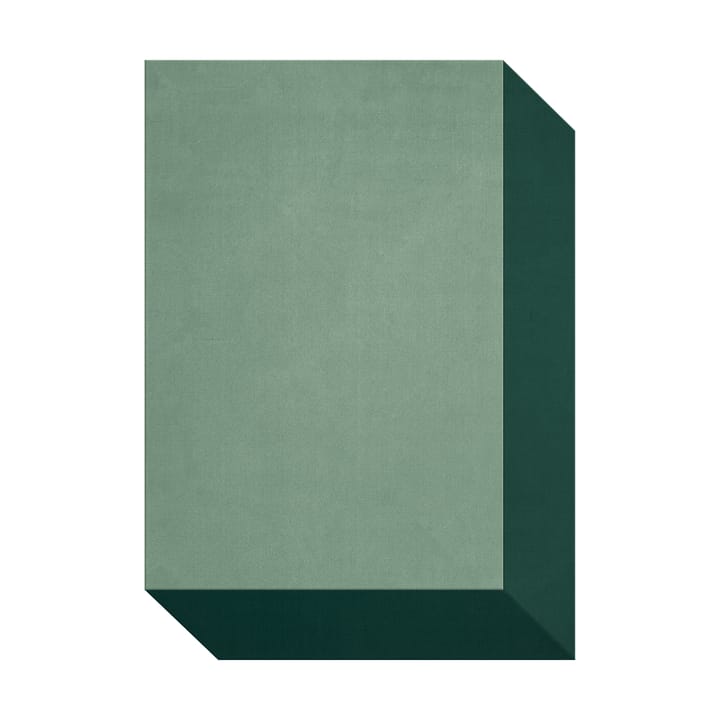 Dywan wełniany Teklan Box - Greens, 180x270 cm - Layered