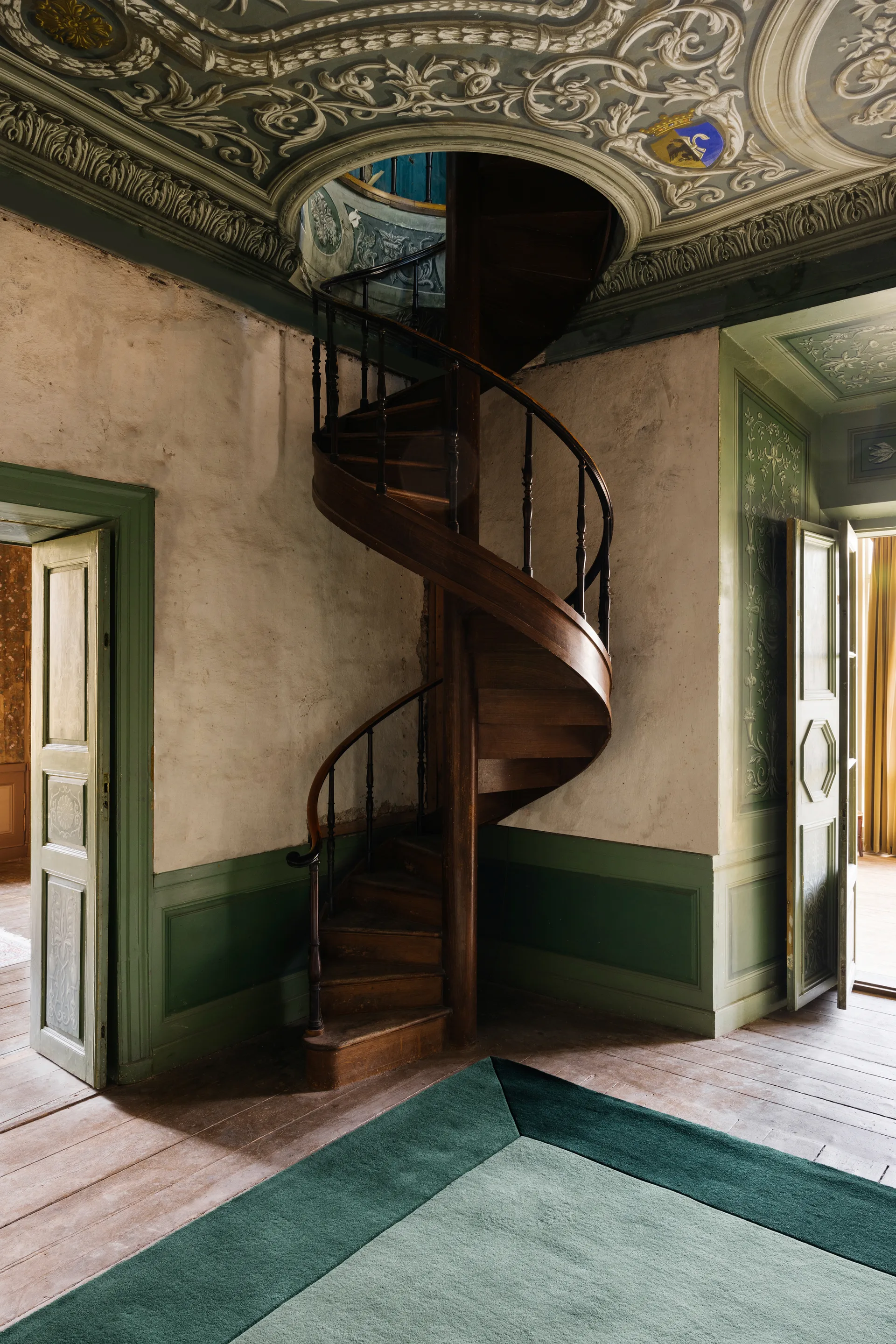 Dywan wełniany Teklan Box, Greens, 300x400 cm Layered