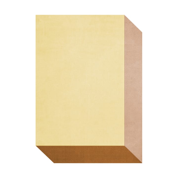 Dywan wełniany Teklan Box - Yellows, 180x270 cm - Layered
