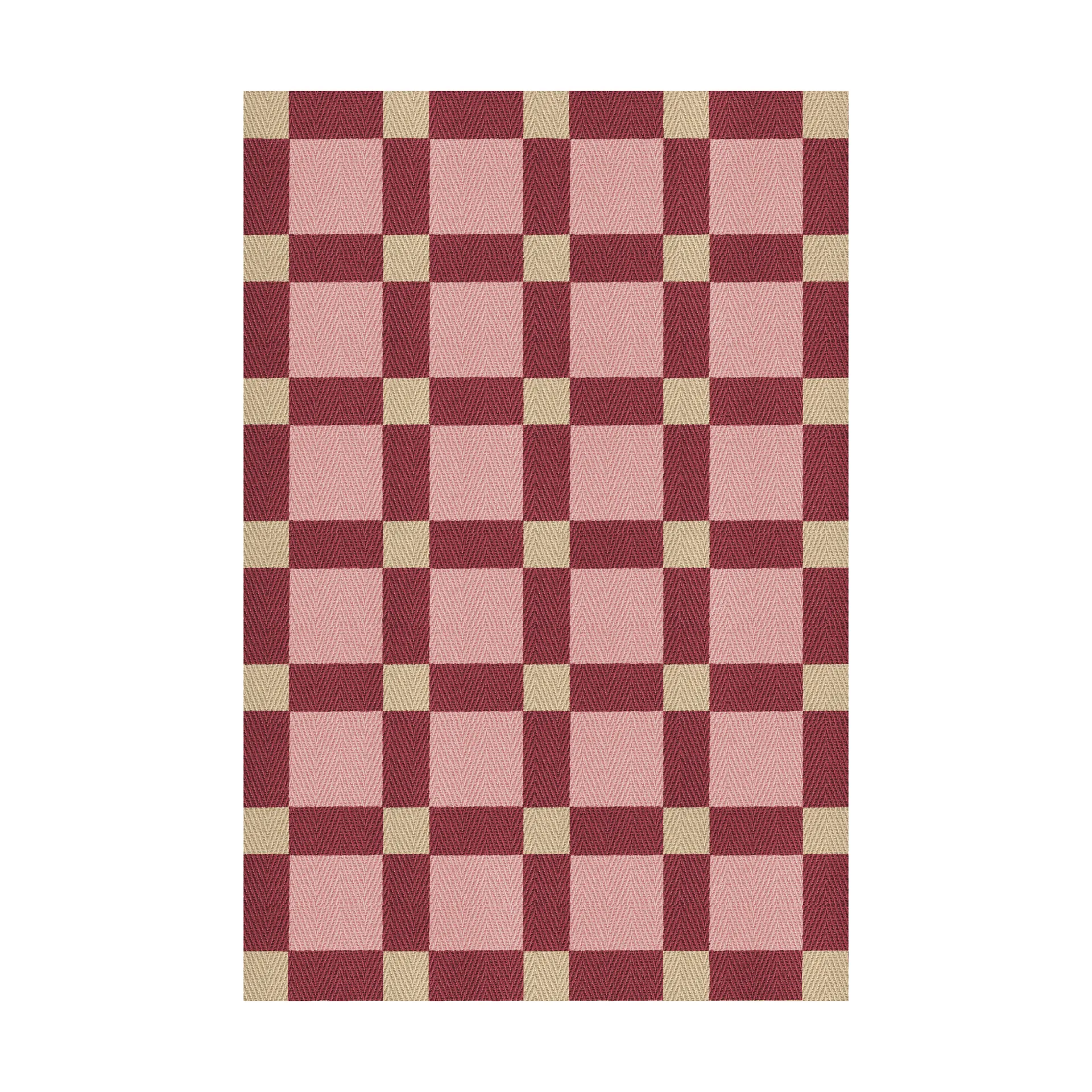 Evelina Kroon dywan z juty 180x270 cm, Plum punsch Layered