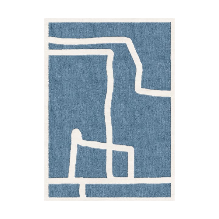 Gotland Klint dywan wełniany - Błękit chabrowy 250x350 cm - Layered