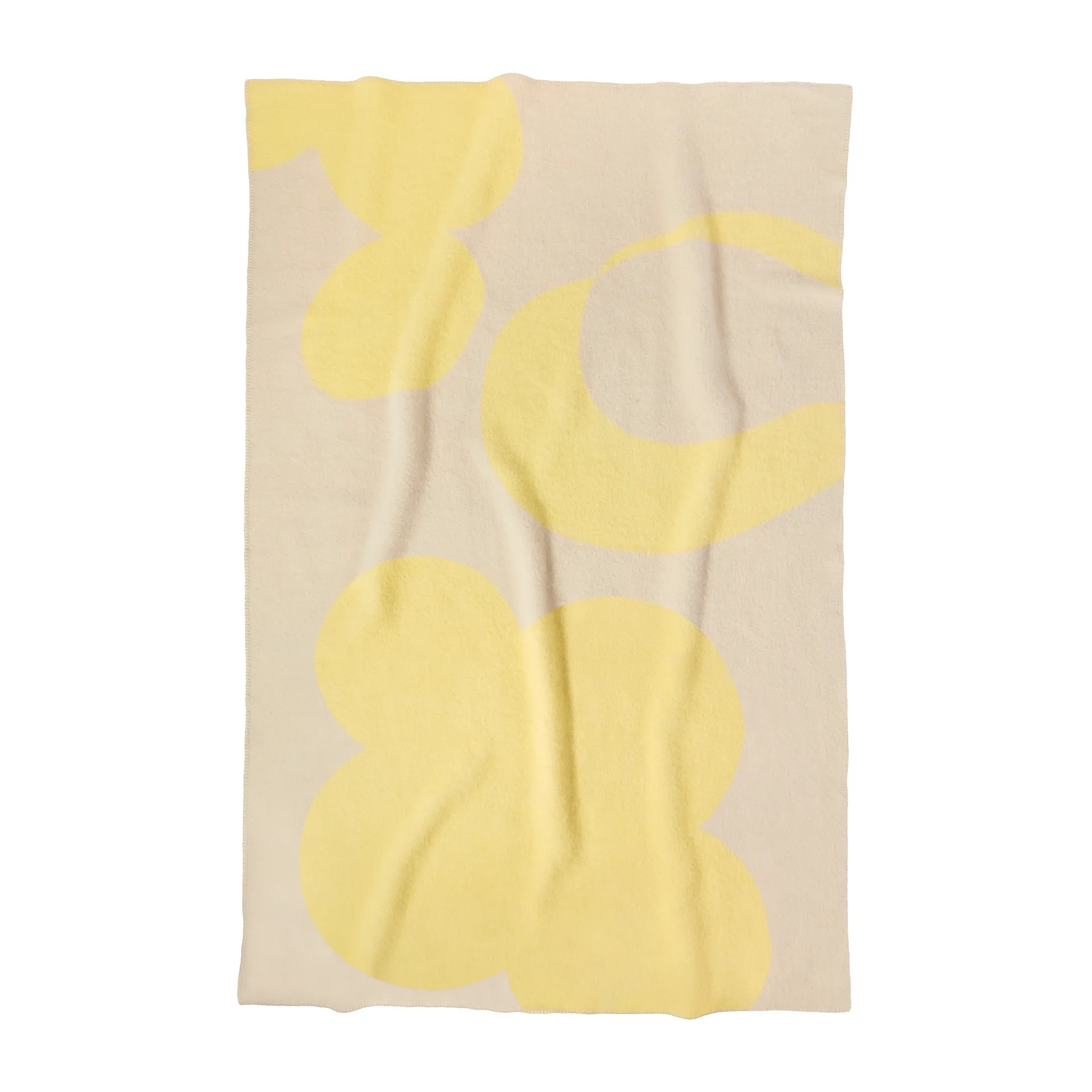 Koc wełniany Anemone 130x200 cm, Beige-yellow Layered