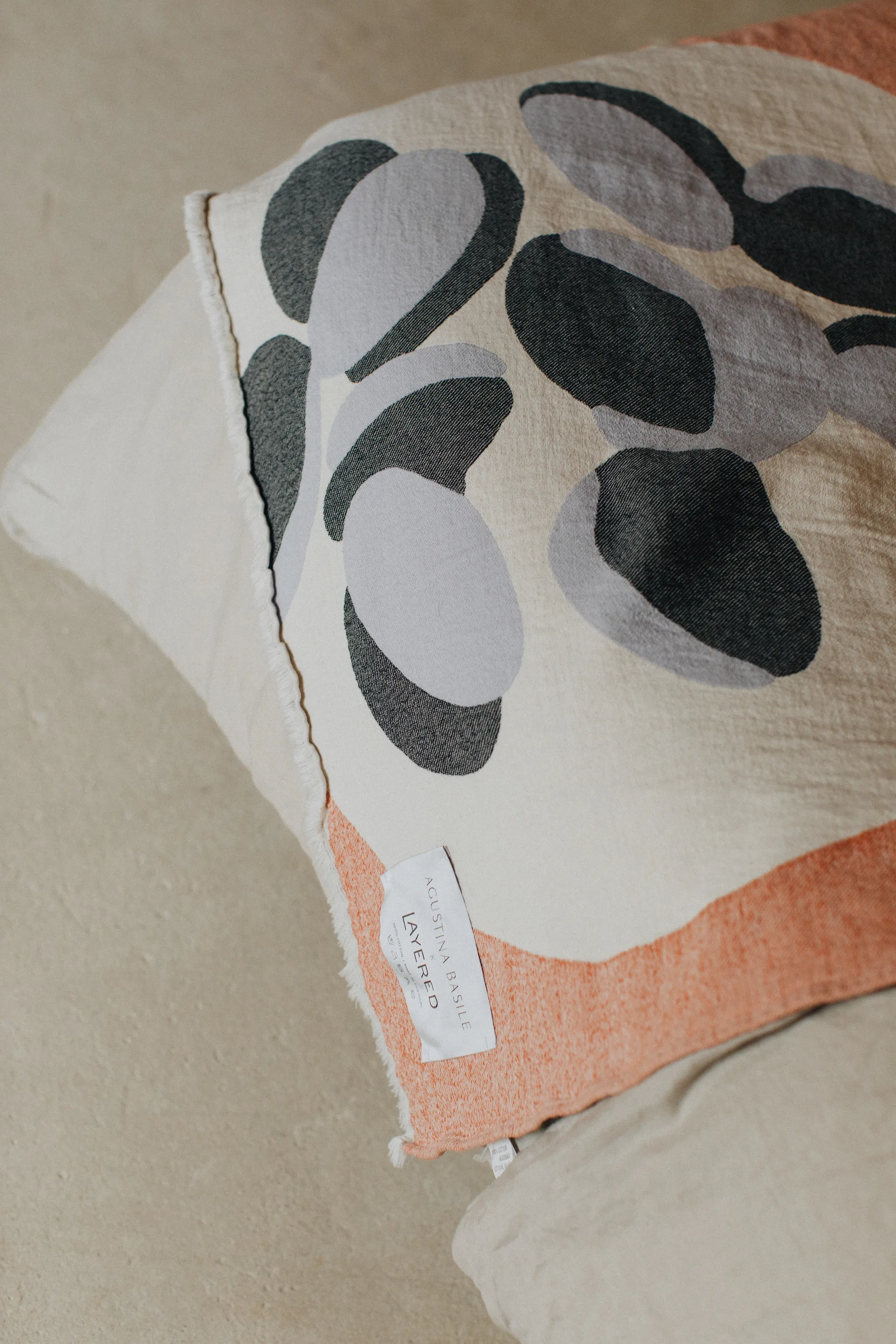 Kocyk bawełniany Boqueron 130x220 cm, Czerwony Layered