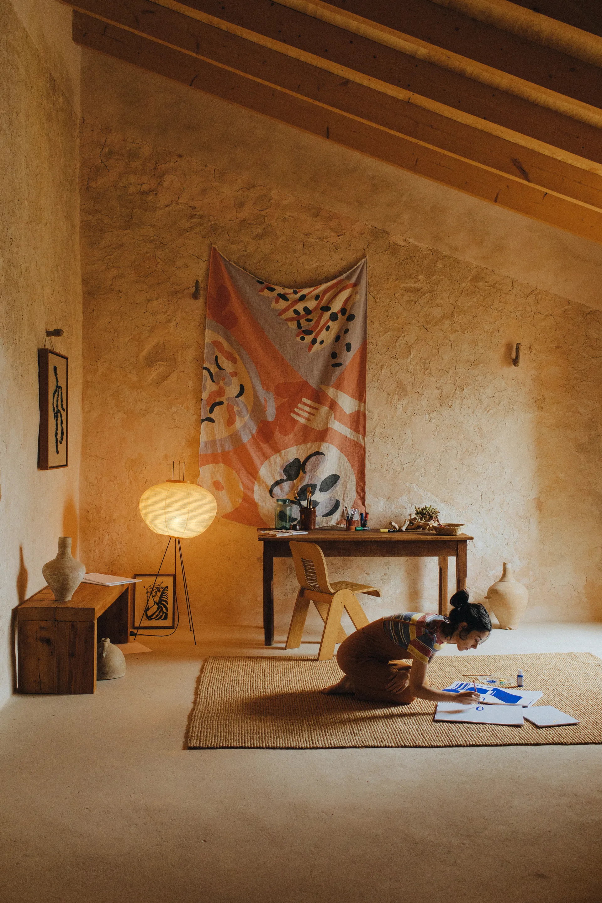 Kocyk bawełniany Boqueron 130x220 cm, Czerwony Layered