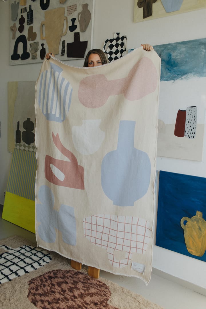 Kocyk bawełniany Picnic 130x220 cm, Beż Layered