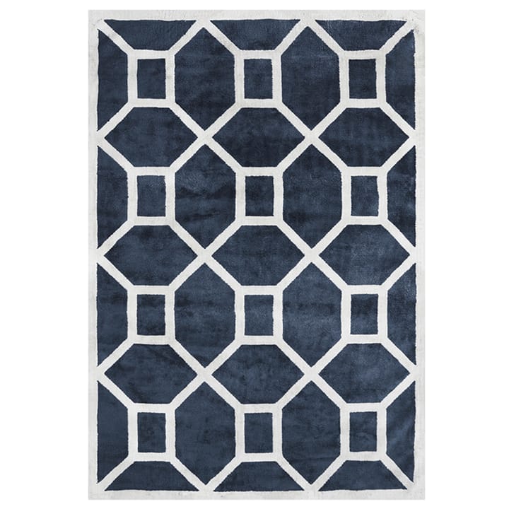 Mata wejściowa z wiskozy, 200x320 cm - midnight blue (niebieski) - Layered