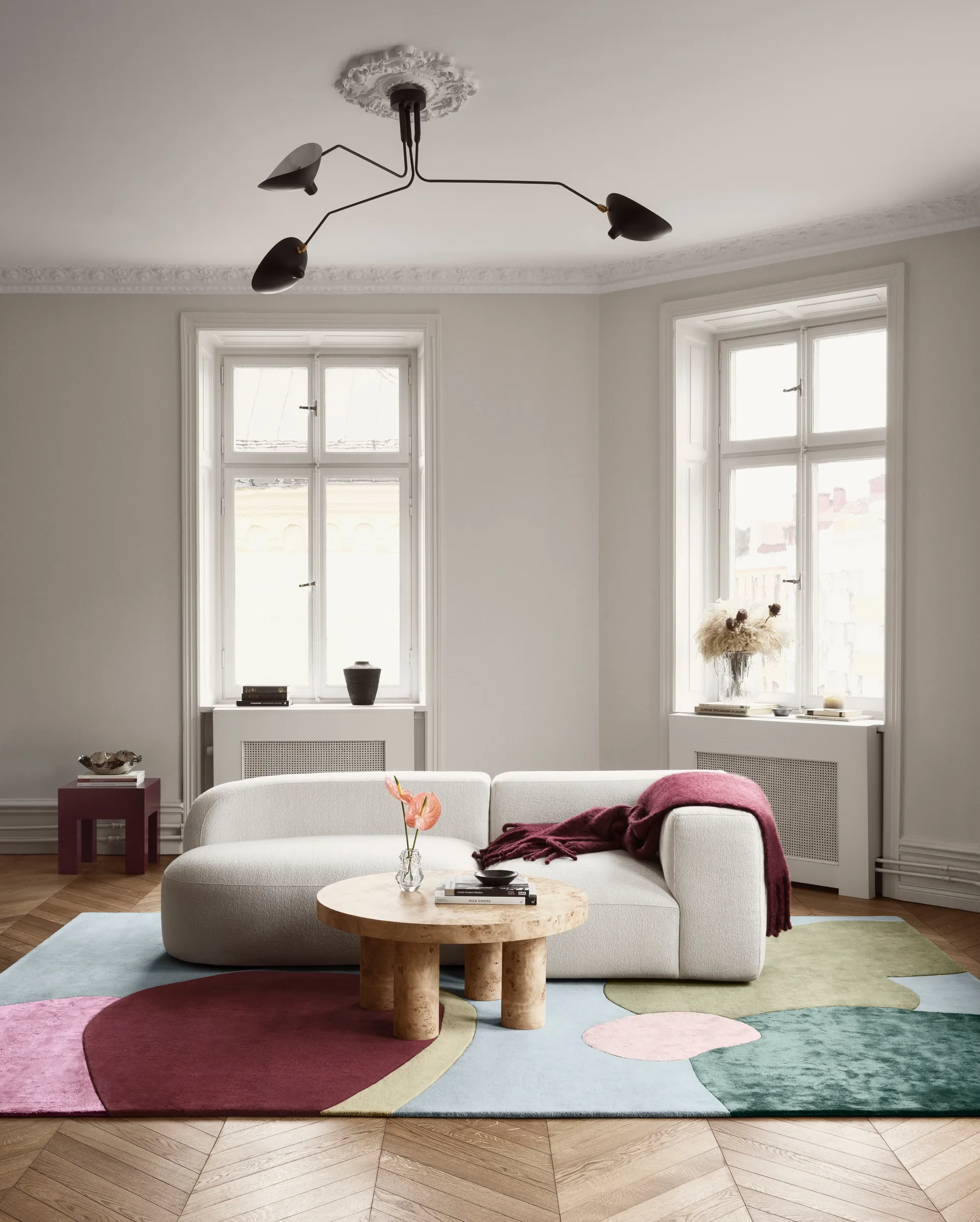 Sleeping Flower dywan wełniany, 200x300 cm Layered