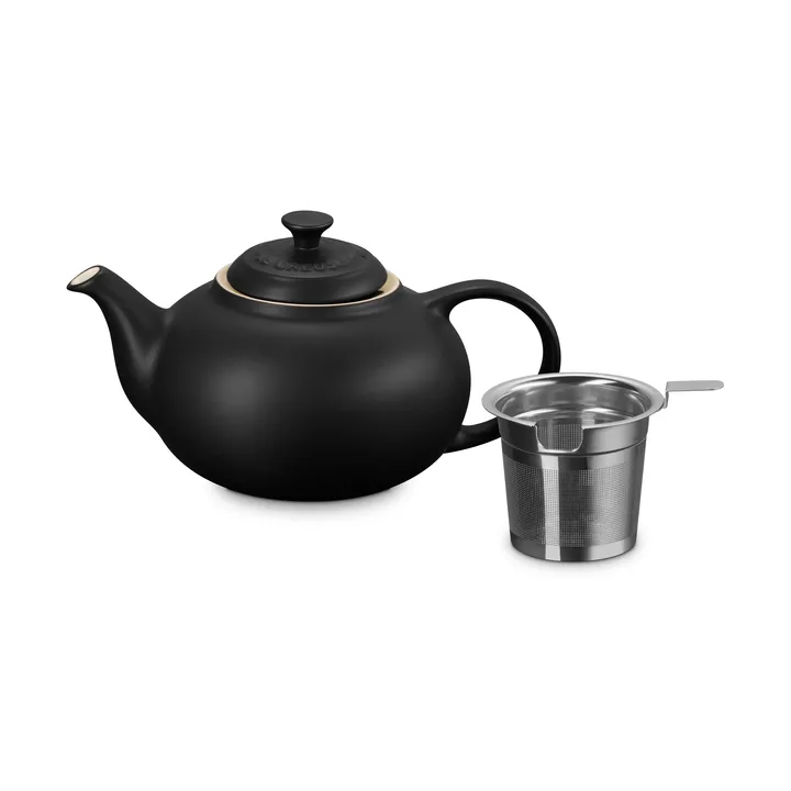 Dzbanek na herbatę Le Creuset - Matte Black, z sitkiem, 1,3 L - Le Creuset