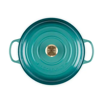 Garnek bufetowy Signature 3,5 l - Bleu Riviera - Le Creuset