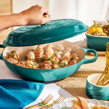 Garnek bufetowy Signature 3,5 l - Bleu Riviera - Le Creuset