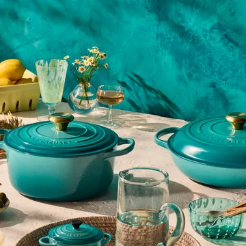 Garnek bufetowy Signature 3,5 l - Bleu Riviera - Le Creuset