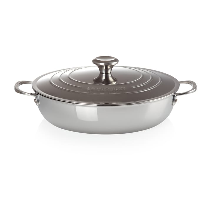Garnek płytki Signature 3-Ply z pokrywą, 4,8 l Le Creuset