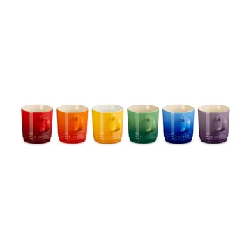 Kubek do kawy z kamionki Signature, 6-pak - Rainbow - Le Creuset