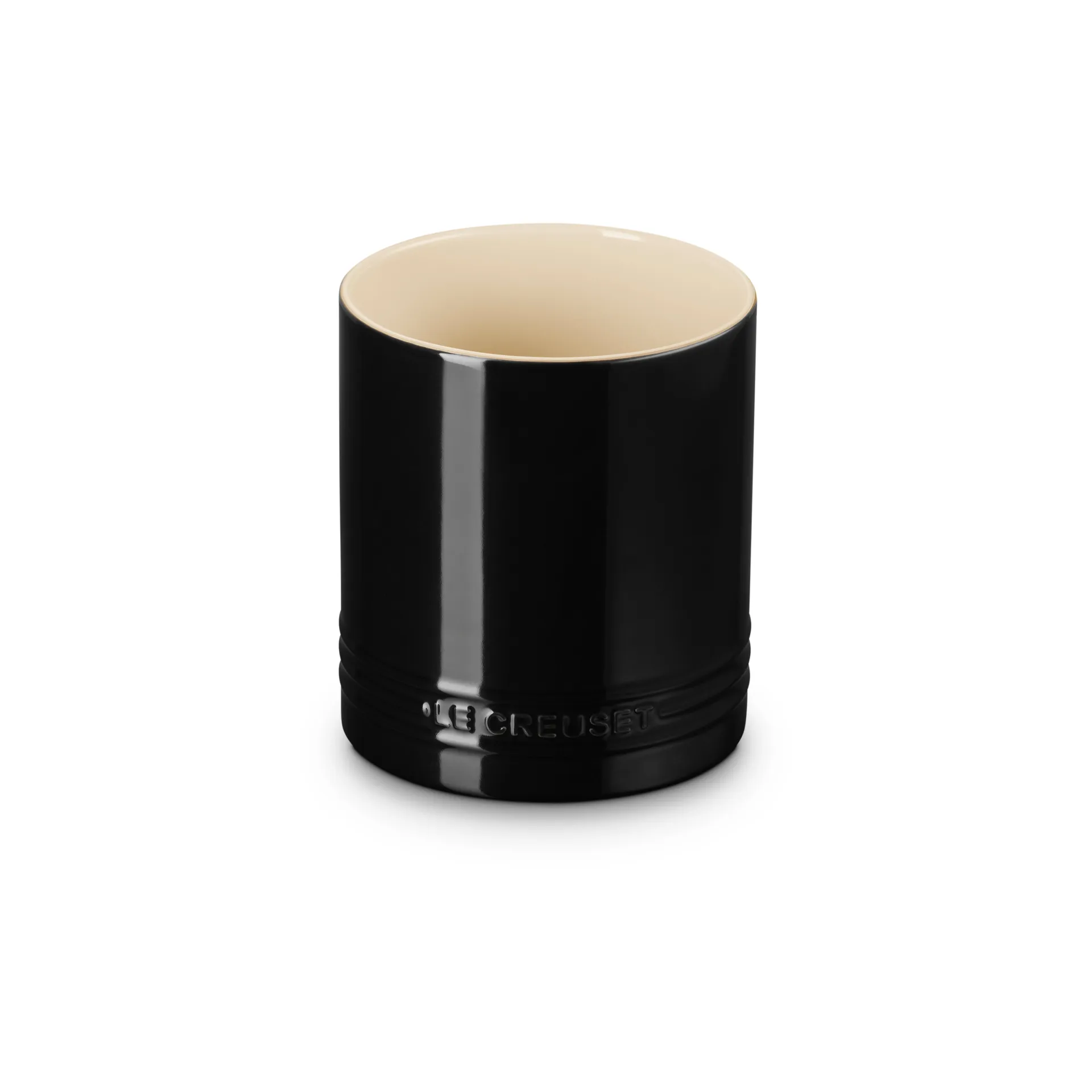 Kubek na sztućce i przybory z kamionki Signature 1,1 L, Black Le Creuset