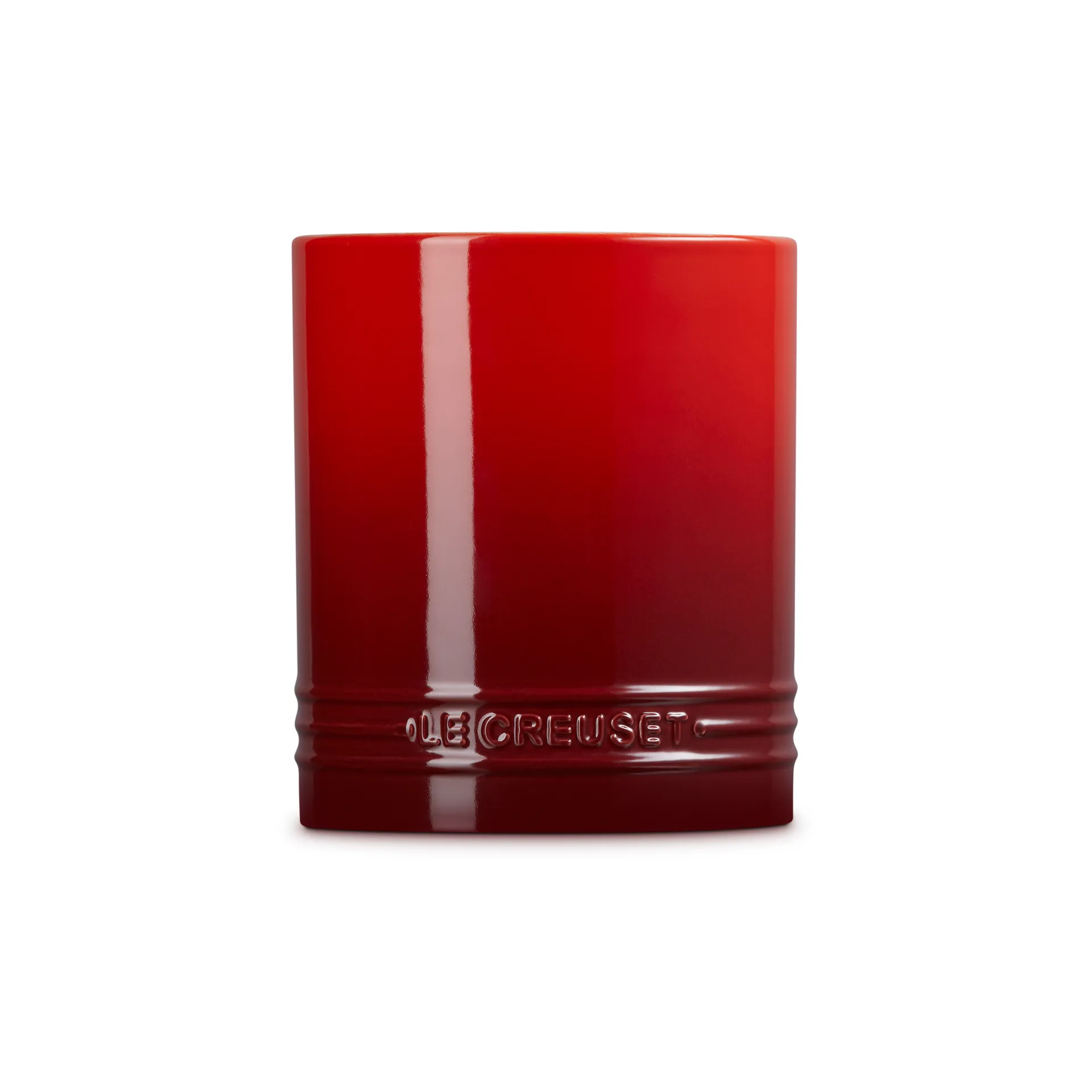 Kubek na sztućce i przybory z kamionki Signature 1,1 L, Cerise Le Creuset