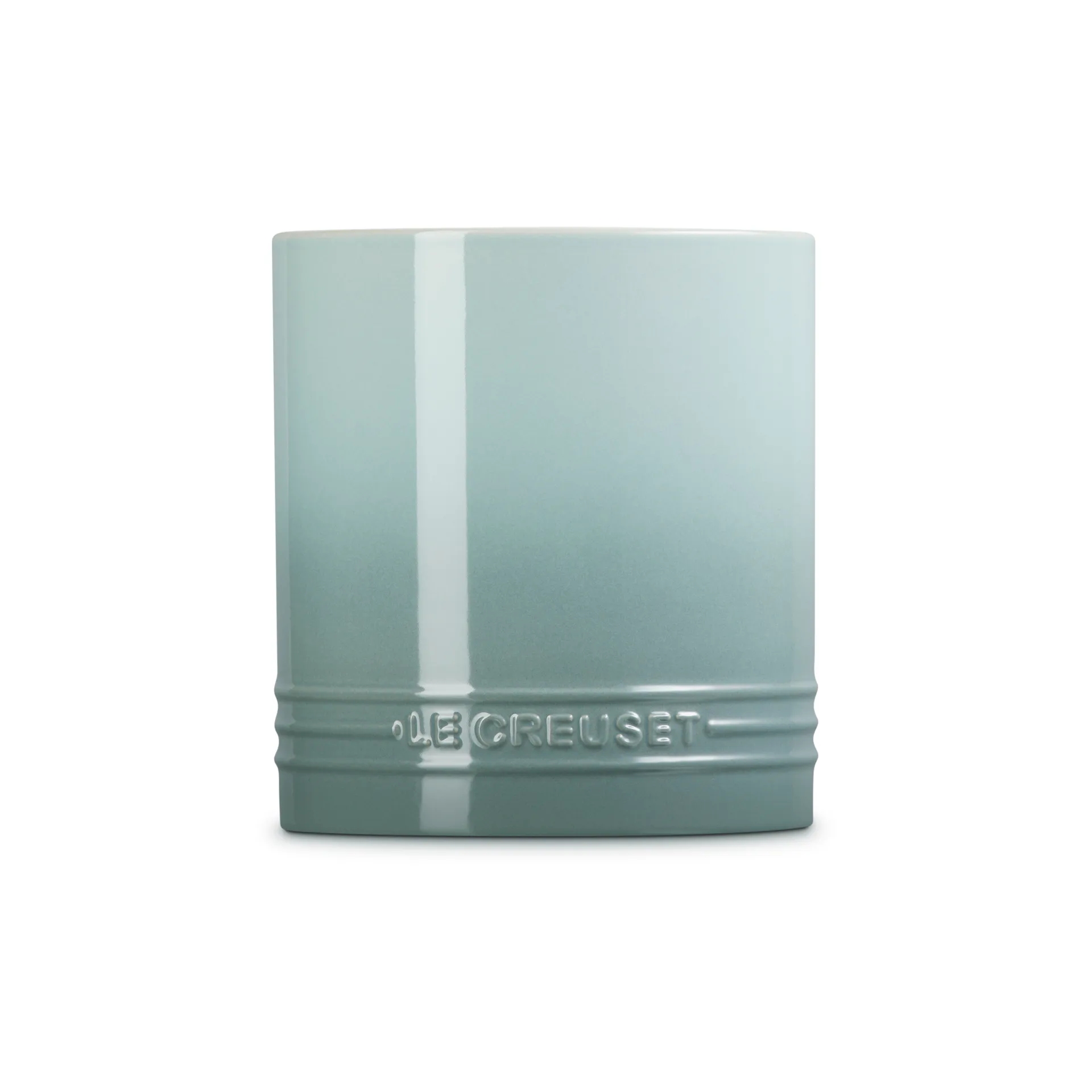 Kubek na sztućce i przybory z kamionki Signature 1,1 L, Sea Salt Le Creuset