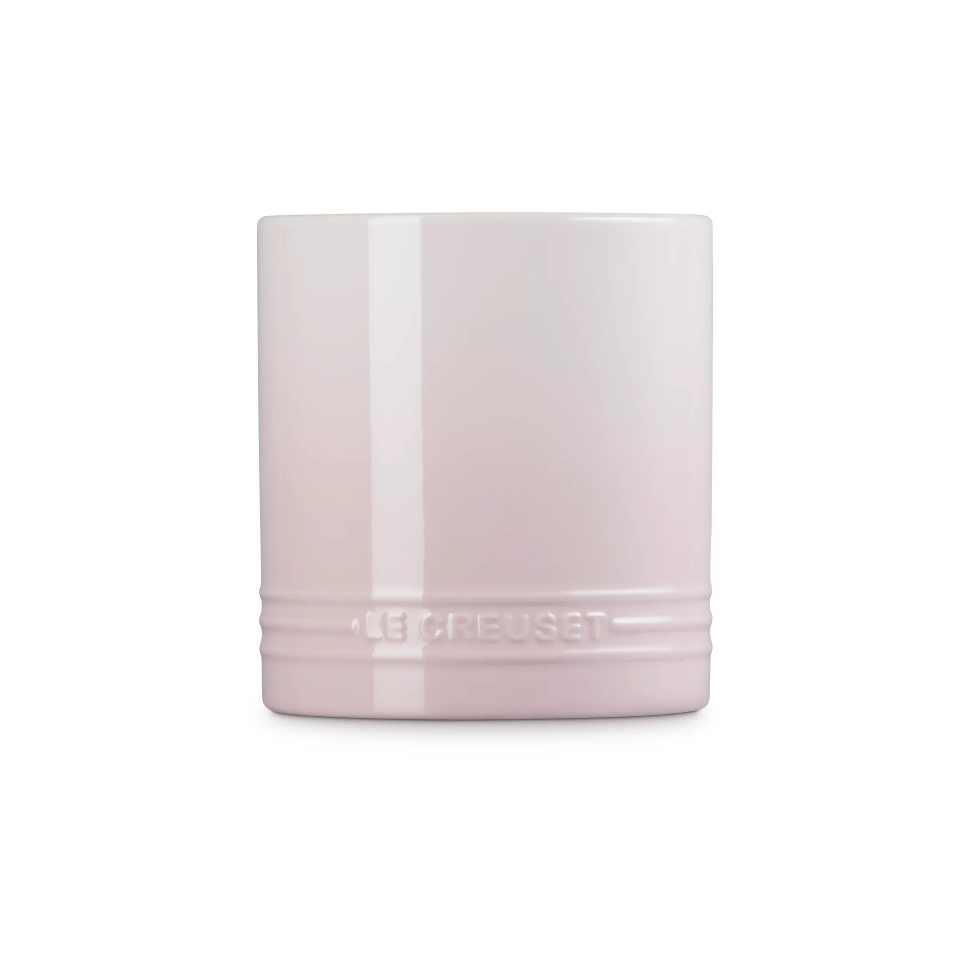 Kubek na sztućce i przybory z kamionki Signature 1,1 L, Shell Pink Le Creuset