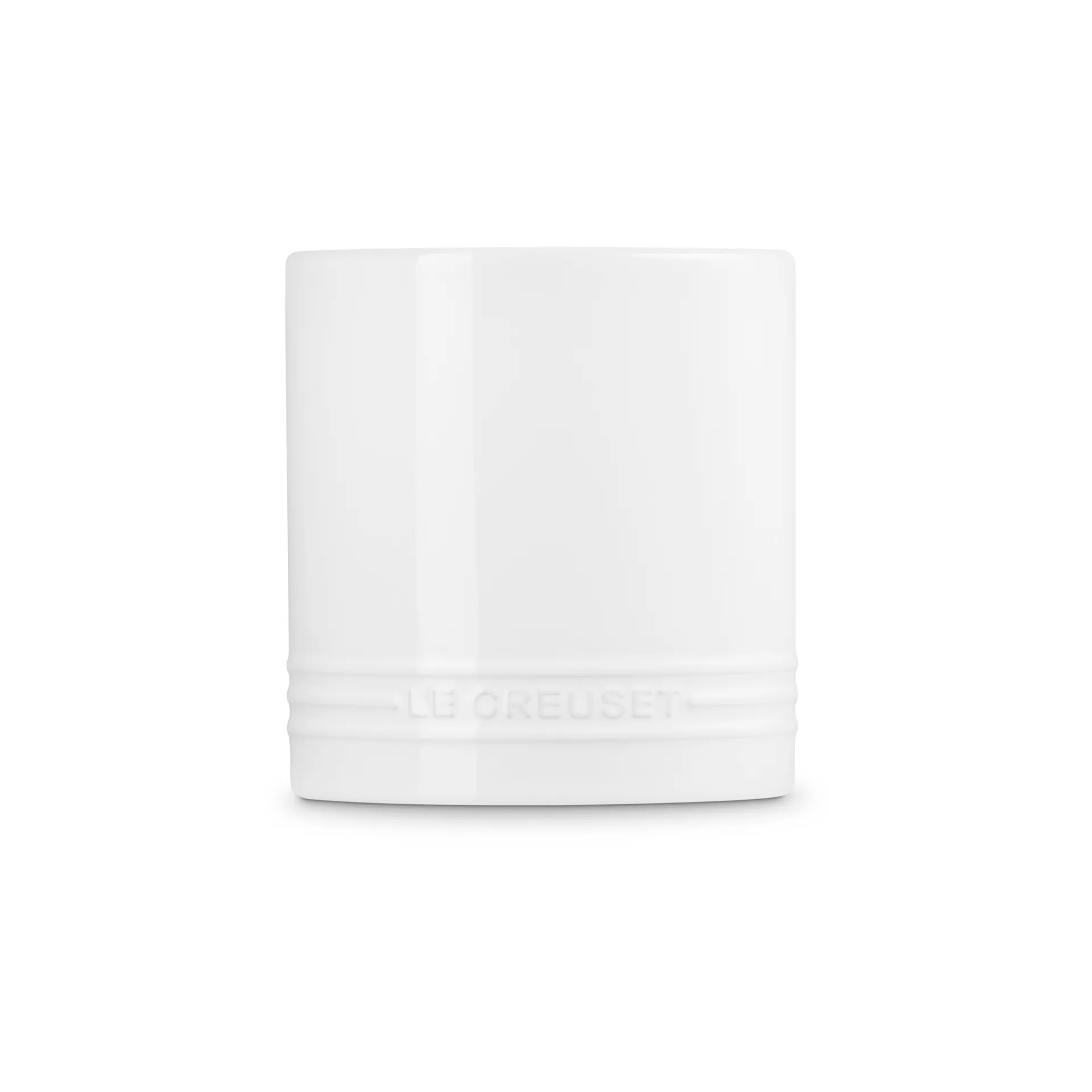 Kubek na sztućce i przybory z kamionki Signature 1,1 L, White Le Creuset