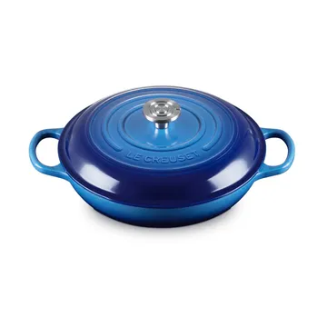 Le Creuset Classic żeliwny garnek bufetowy ze szklaną pokrywą - Azure, 3,5 L - Le Creuset