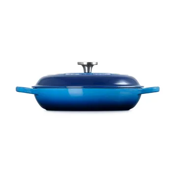 Le Creuset Classic żeliwny garnek bufetowy ze szklaną pokrywą - Azure, 3,5 L - Le Creuset