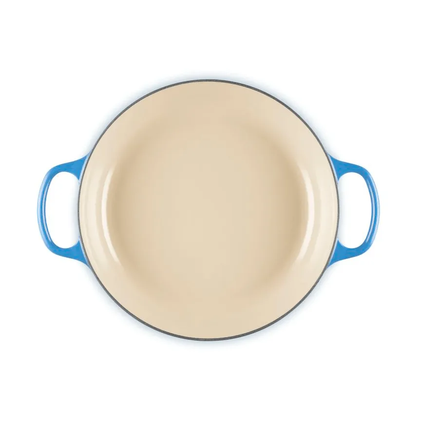 Le Creuset Classic żeliwny garnek bufetowy ze szklaną pokrywą, Azure, 3,5 L Le Creuset
