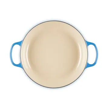Le Creuset Classic żeliwny garnek bufetowy ze szklaną pokrywą - Azure, 3,5 L - Le Creuset
