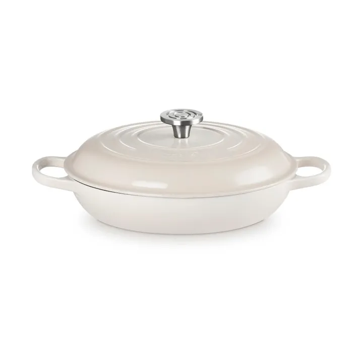 Le Creuset Classic żeliwny garnek bufetowy ze szklaną pokrywą - Beza, 3,5 L - Le Creuset