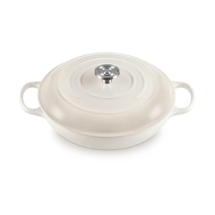 Le Creuset Classic żeliwny garnek bufetowy ze szklaną pokrywą, Beza, 3,5 L Le Creuset