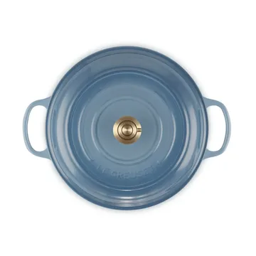 Le Creuset Classic żeliwny garnek bufetowy ze szklaną pokrywą - Chambray, 3,5 L - Le Creuset