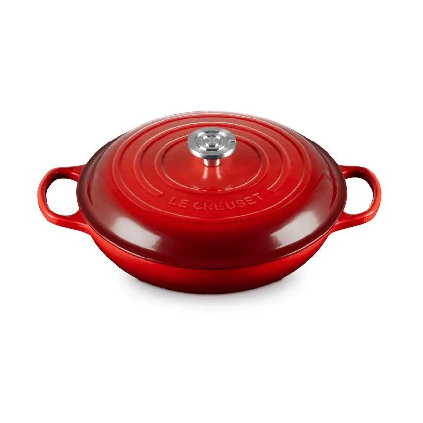 Le Creuset Classic żeliwny garnek bufetowy ze szklaną pokrywą, Czeresnia, 3,5 L Le Creuset