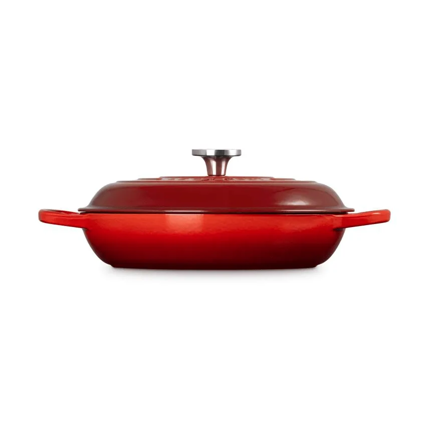 Le Creuset Classic żeliwny garnek bufetowy ze szklaną pokrywą, Czeresnia, 3,5 L Le Creuset