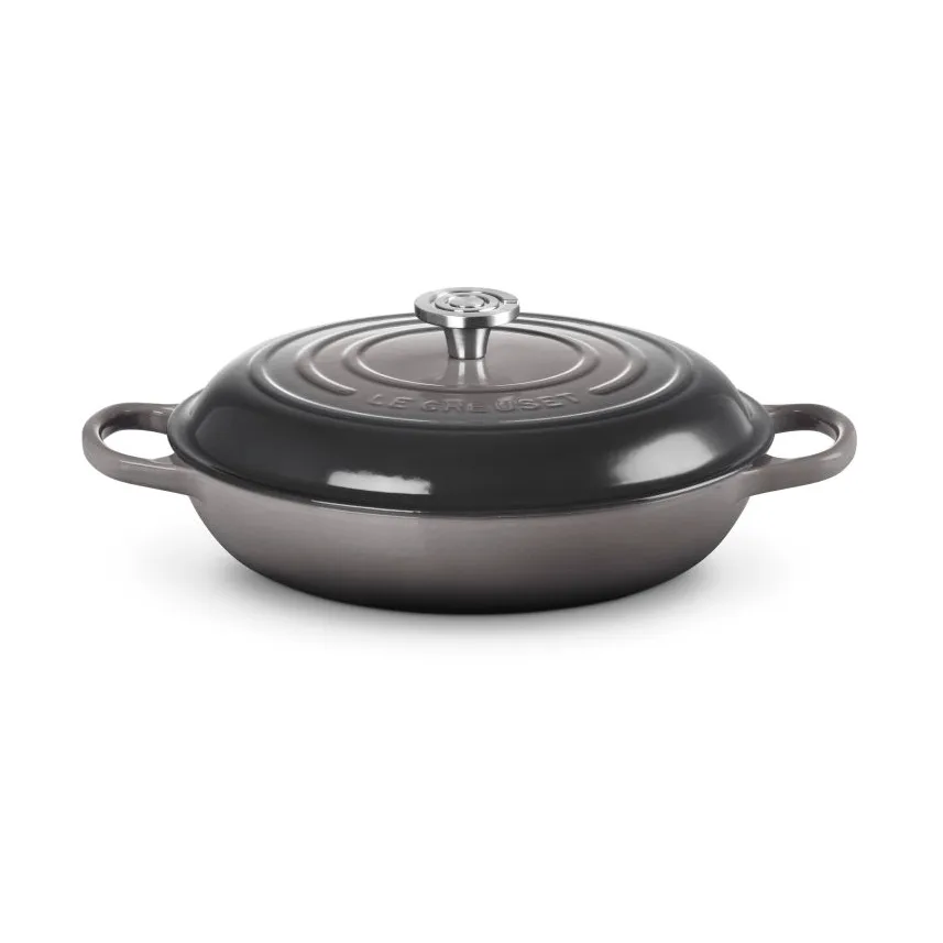 Le Creuset Classic żeliwny garnek bufetowy ze szklaną pokrywą, Krzesiwo, 3,5 L Le Creuset