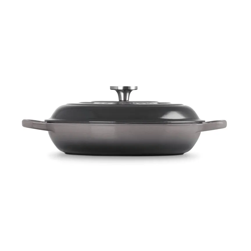 Le Creuset Classic żeliwny garnek bufetowy ze szklaną pokrywą, Krzesiwo, 3,5 L Le Creuset