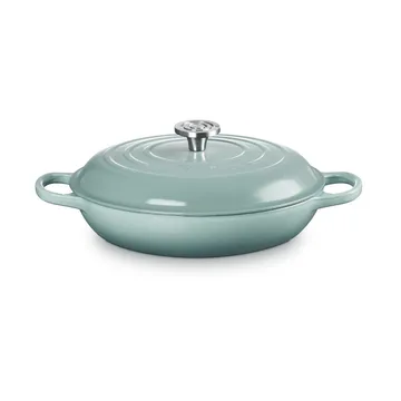Le Creuset Classic żeliwny garnek bufetowy ze szklaną pokrywą - Sól morska, 3,5 L - Le Creuset