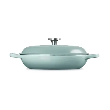 Le Creuset Classic żeliwny garnek bufetowy ze szklaną pokrywą - Sól morska, 3,5 L - Le Creuset