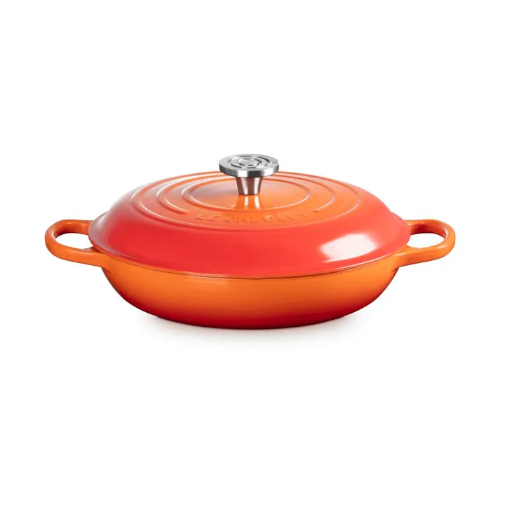Le Creuset Classic żeliwny garnek bufetowy ze szklaną pokrywą - Volcanic, 3,5 L - Le Creuset