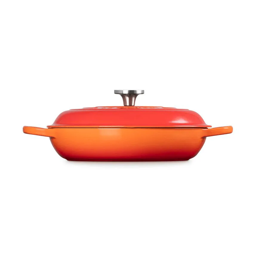 Le Creuset Classic żeliwny garnek bufetowy ze szklaną pokrywą, Volcanic, 3,5 L Le Creuset