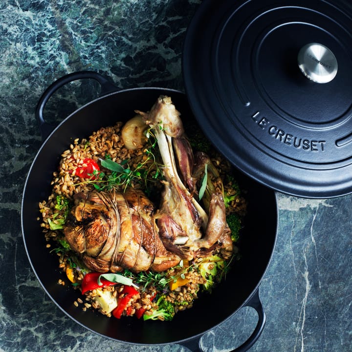 Le Creuset garnek do duszenia 32 cm, Matte black Le Creuset